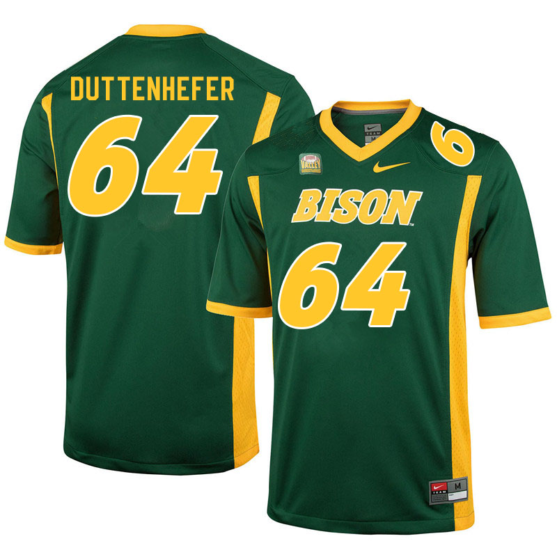 Men #64 Jaxon Duttenhefer North Dakota State Bison College Football Jerseys Sale-Green